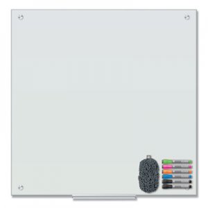U Brands Magnetic Glass Dry Erase Board Value Pack, 36 x 36, White UBR3971U0001 3971U00-01