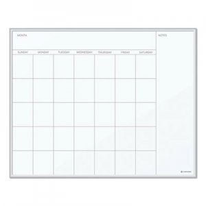 U Brands Magnetic Dry Erase Undated One Month Calendar Board, 20 x 16, White UBR361U0001 361U00-01