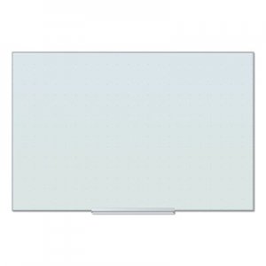 U Brands Floating Glass Ghost Grid Dry Erase Board, 36 x 24, White UBR2798U0001 2798U00-01