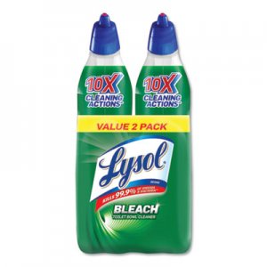 LYSOL Brand Disinfectant Toilet Bowl Cleaner with Bleach, 24 oz, 2/Pack RAC96085PK 19200-96085