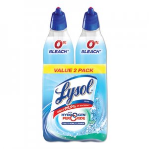 LYSOL Brand Toilet Bowl Cleaner with Hydrogen Peroxide, Cool Spring Breeze, 24 oz, 2/Pack RAC96084PK 19200-96084