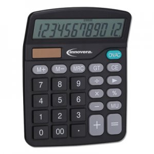 Innovera 15923 Desktop Calculator, 12-Digit, LCD IVR15923