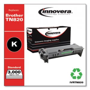 Innovera Remanufactured Black Toner, Replacement for Brother TN820, 3,000 Page-Yield IVRTN820