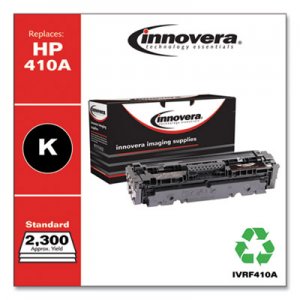 Innovera Remanufactured Black Toner, Replacement for HP 410A (CF410A), 2,300 Page-Yield IVRF410A