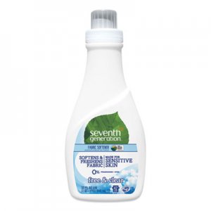 Seventh Generation Natural Liquid Fabric Softener, Free and Clear/Unscented 32 oz Bottle SEV22833EA 22833EA