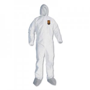 KleenGuard A45 Liquid and Particle Protection Surface Prep/Paint Coveralls, Large, 25/CT KCC48973 48973