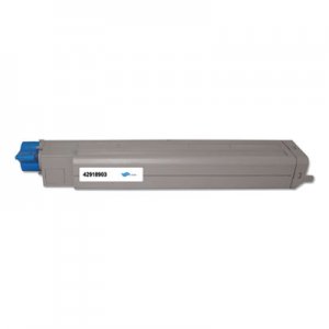 Innovera Remanufactured Cyan Toner, Replacement for Oki Type C7 (42918903), 15,000 Page-Yield IVR42918903 AC-O9600CR