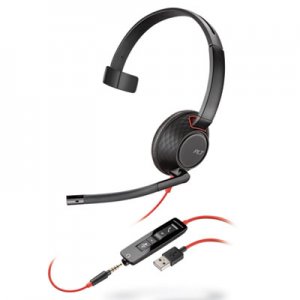 Poly Blackwire 5210, Monaural, Over The Head USB Headset PLNC5210 207577-01
