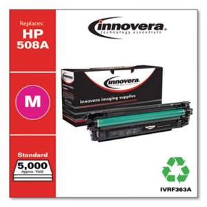 Innovera Remanufactured Magenta Toner, Replacement for HP 508A (CF363A), 5,000 Page-Yield IVRF363A IVR508AM