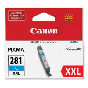 Canon 1980C001 (CLI-281XXL) ChromaLife100 Ink, Cyan CNM1980C001 1980C001