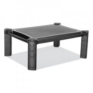 Innovera Large Monitor Stand with Cable Management, 12.99" x 17.1" x 6.6", Black, Supports 22 lbs IVR55051