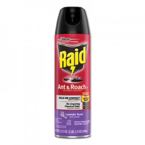 Raid Ant and Roach Killer, 17.5 oz Aerosol, Lavendar SJN660549EA 660549