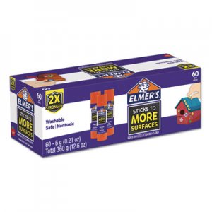 Elmer's Extra-Strength School Glue Sticks, 0.21 oz, Dries Clear, 60/Pack EPI2027017 2027017