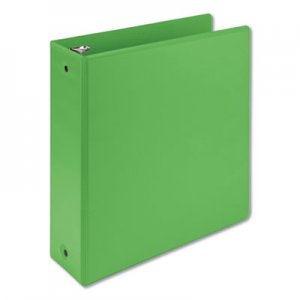 Samsill Earth's Choice Biobased Economy Round Ring View Binders, 3 Rings, 3" Capacity, 11 x 8.5, Lime SAM17385