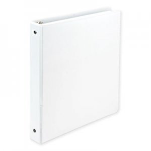 Samsill Earth's Choice Biobased Economy Round Ring View Binders, 3 Rings, 1" Capacity, 11 x 8.5, White SAM17337