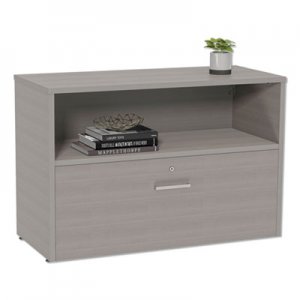 Linea Italia Urban 36" Credenza, Bottom Pedestal, 35.25w x 15.25d x 23.75h, Ash LITUR604ASH