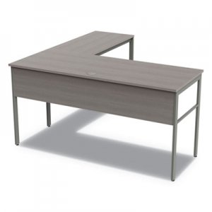 Linea Italia Urban Series L- Shaped Desk, 59" x 59" x 29.5", Ash LITUR602ASH