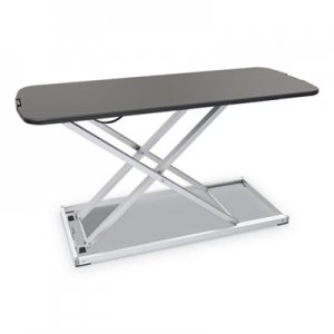 Alera AdaptivErgo Laptop Lifting Workstation, 31.25" x 12.63" x 1.38" to 16", Black/Silver ALEAEWR7B AEWR7B