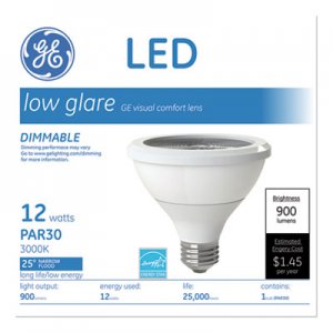GE LED PAR30 Dimmable Warm White Flood Light Bulb, 2700K, 12 W GEL42133 42133