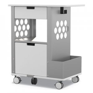 Safco Mobile Storage Cart, 28w x 20d x 33.5h, White, 150-lb Capacity SAF5202WH 5202WH