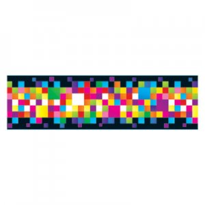 TREND Bolder Borders, 2 3/4" x 35 3/4 ft, Pixels, Assorted TEPT85342 T85342