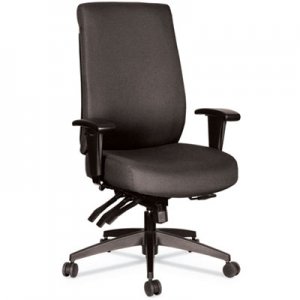 Alera Alera Wrigley Series 24/7 High Performance High-Back Multifunction Task Chair, Up to 300 lbs, Black Seat/Back
