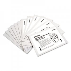 Universal Shredder Lubricant Sheets, 5.5" x 2.8", 24/Pack UNV38026 RS-SLS-02