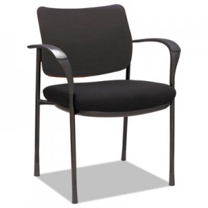 Alera Alera IV Series Guest Chairs, 24.80'' x 22.83'' x 32.28'', Black Seat/Black Back, Black Base