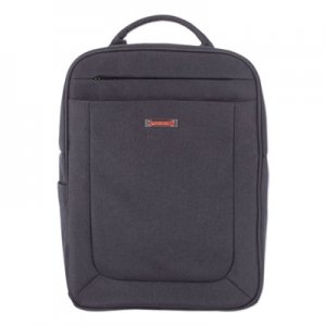 Swiss Mobility Cadence 2 Section Business Backpack, For Laptops 15.6", 6" x 6" x 17", Charcoal SWZBKP1012SMCH BKP1012SMCH