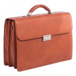 Swiss Mobility Milestone Briefcase, Holds Laptops 15.6", 5" x 5" x 12", Cognac SWZ49545807SM EXB49545807SMCO