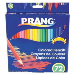 Prang Colored Pencil Sets, 3 mm, 2B (#1), Assorted Lead/Barrel Colors, 72/Pack DIX22725 22725