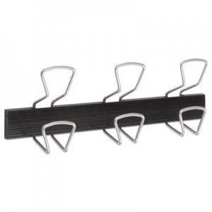 Alba Wall-Mount Coat Hooks, Metal, Silver, 22 lb, 18.11" x 2.95" x 6.45" ABAPMPRO3M PMPRO3M