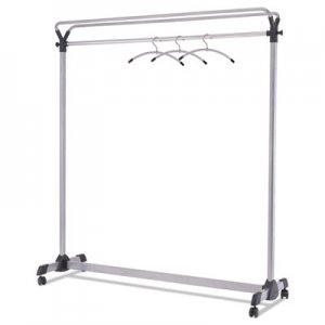 Alba Large Capacity Garment Rack, 63.5w x 21.25d x 67.5h, Black/Silver ABAPMGROUP3 PMGROUP3
