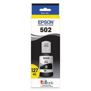 Epson T502120S (502) Ink, 7,500 Page-Yield, Black EPST502120S T502120-S