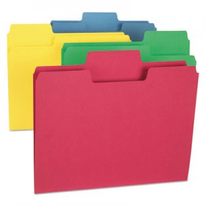 Smead SuperTab Colored File Folders, 1/3-Cut Tabs, Letter Size, Assorted, 24/Pack SMD11956 11956