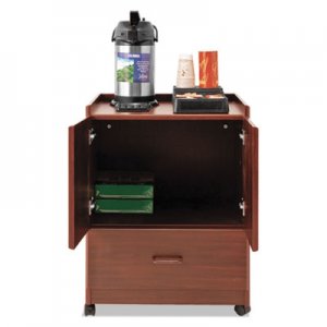 Vertiflex Mobile Deluxe Coffee Bar, 23w x 19d x 30.75h, Cherry VRTVF96033 VF96033