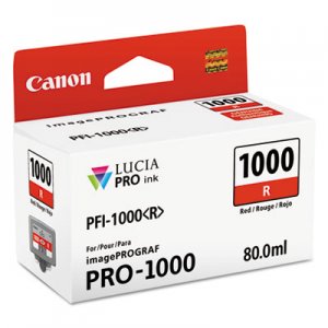 Canon 0554C002 (PFI-1000) Lucia Pro Ink, Red CNM0554C002 0554C002