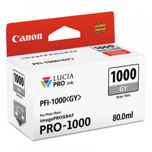 Canon 0552C002 (PFI-1000) Lucia Pro Ink, Gray CNM0552C002 0552C002
