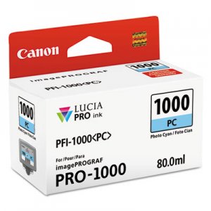 Canon 0550C002 (PFI-1000) Lucia Pro Ink, Photo Cyan CNM0550C002 0550C002