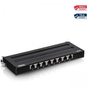 TRENDnet 8-Port Cat6A Shielded Wall TC-P08C6AS