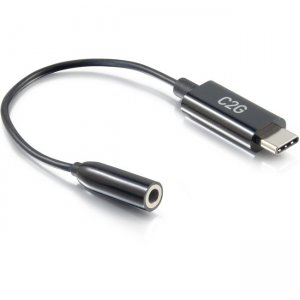 C2G USB C to AUX 3.5mm Audio Adapter Converter - USB Type-C 54426