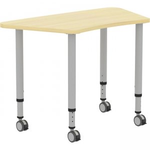 Lorell Height-adjustable Trapezoid Table 69584 LLR69584
