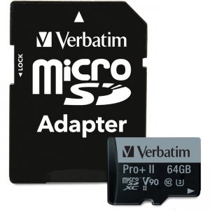 Verbatim 64GB Pro II Plus microSDXC Card 99168