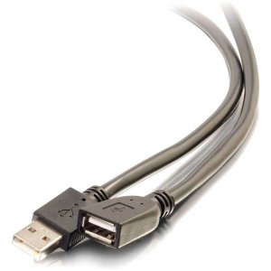 C2G 50ft USB 2.0 A Active Extension Cable - M/F Plenum - USB Extension 39935