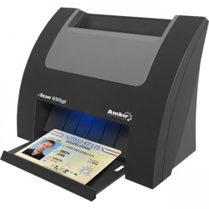 Ambir nScan 690gt Duplex ID Card Scanner w/AmbirScan for athenahealth DS690GT-A3P