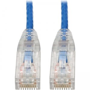 Tripp Lite Cat6 UTP Patch Cable (RJ45) - M/M, Gigabit, Snagless, Molded, Slim, Blue, 8 in N201-S8N-BL