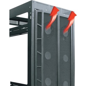 Middle Atlantic Products High CFM Split Rear Door, 44 RU DRK Racks D-CFRD-44