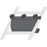 Middle Atlantic Products Adjustable Rung Drop W/Spools, 12"W CLH-ARD12