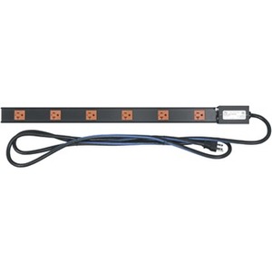 Middle Atlantic Products Power Strip, 6 Outlet, 20A PDT-620C-NS
