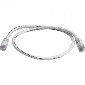 Monoprice 2FT 24AWG Cat6 550MHz UTP Ethernet Bare Copper Network Cable - White 4113